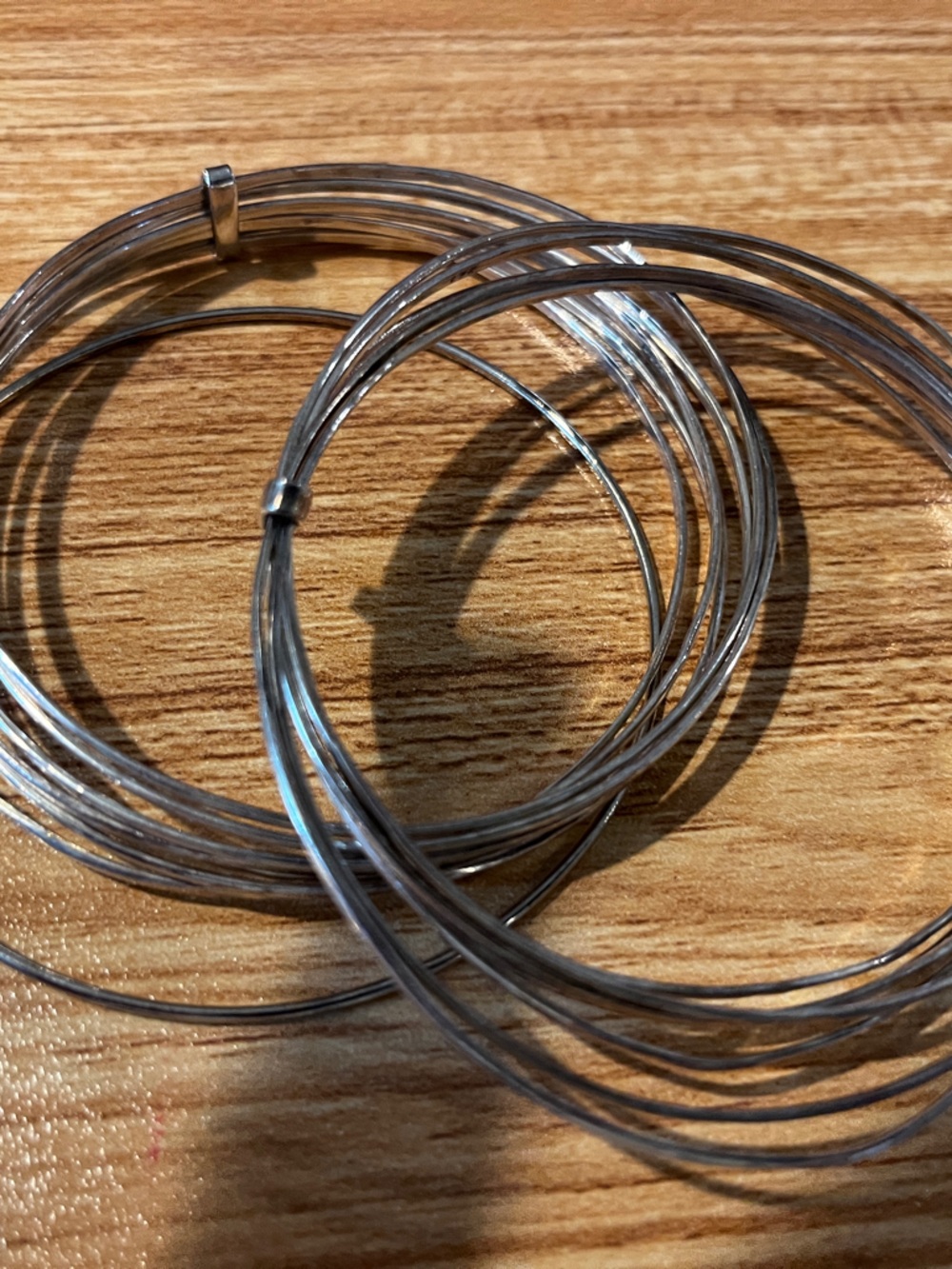 Silver Tone Multi-Wire Hoop bracelets